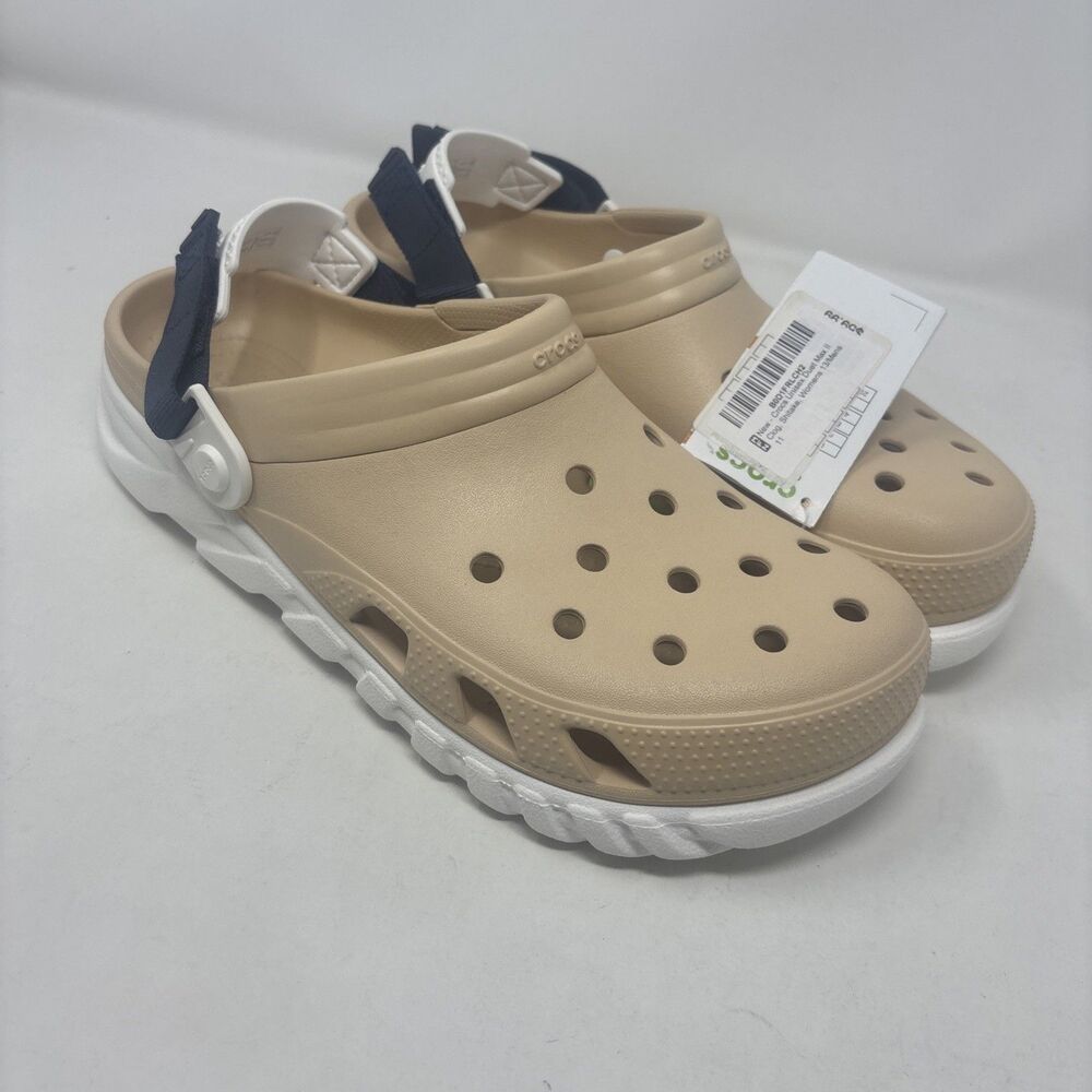 Crocs Duet Max II Clog Shiitake Beige Men’s 11 Women’s 13 NWT